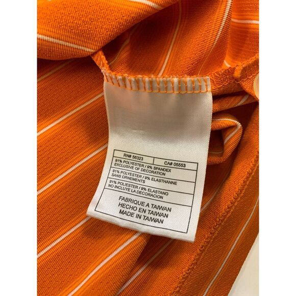 Nike Golf Polo Shirt Mens XL Dri Fit Wicking Short-Sleeve Striped Outdoor - Picture 7 of 7